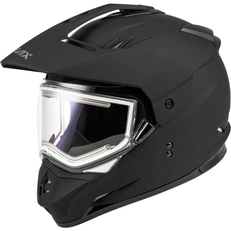 Gmax A41100073 Gm-11S Snow Helmet W/ Elec Shield Matte Black Xs