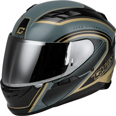 Ff-98 Aftershock Helmet Grey/Metallic Gold 2X