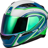 Ff-98 Aftershock Helmet White/Neon Green Sm