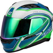 Ff-98 Aftershock Helmet White/Neon Green Sm