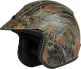 Of-2 Open-Face Helmet Leaf Camo Sm