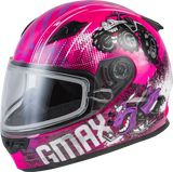 Youth Gm-49Y Beasts Snow Helmet Pink/Purple/Grey Ym