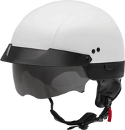 Hh-75 Half Helmet White Xs