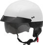 Hh-75 Half Helmet White Xs