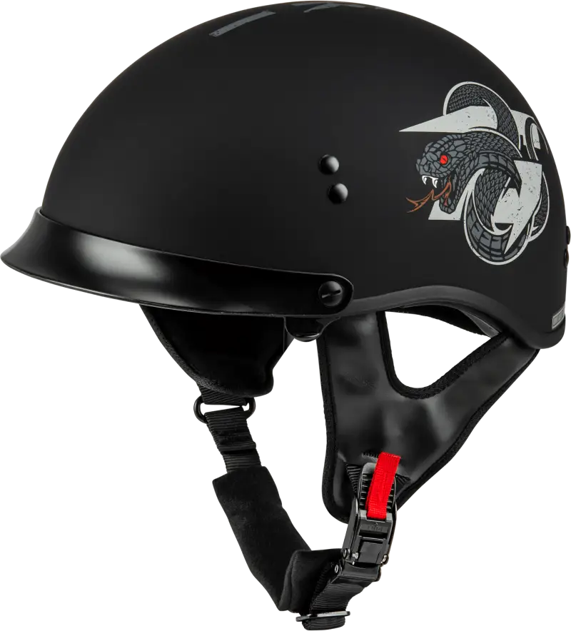 Hh-65 Drk1 Helmet W/ Peak Matte Black/Grey Lg