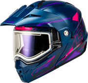 Md-74S Spectre Snow Helmet W/ Elec Shld Blue/Pink/Purple Xs