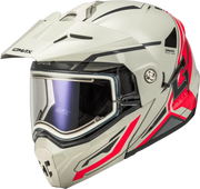 Md-74S Spectre Snow Helmet W/ Electric Shield White/Red Xs
