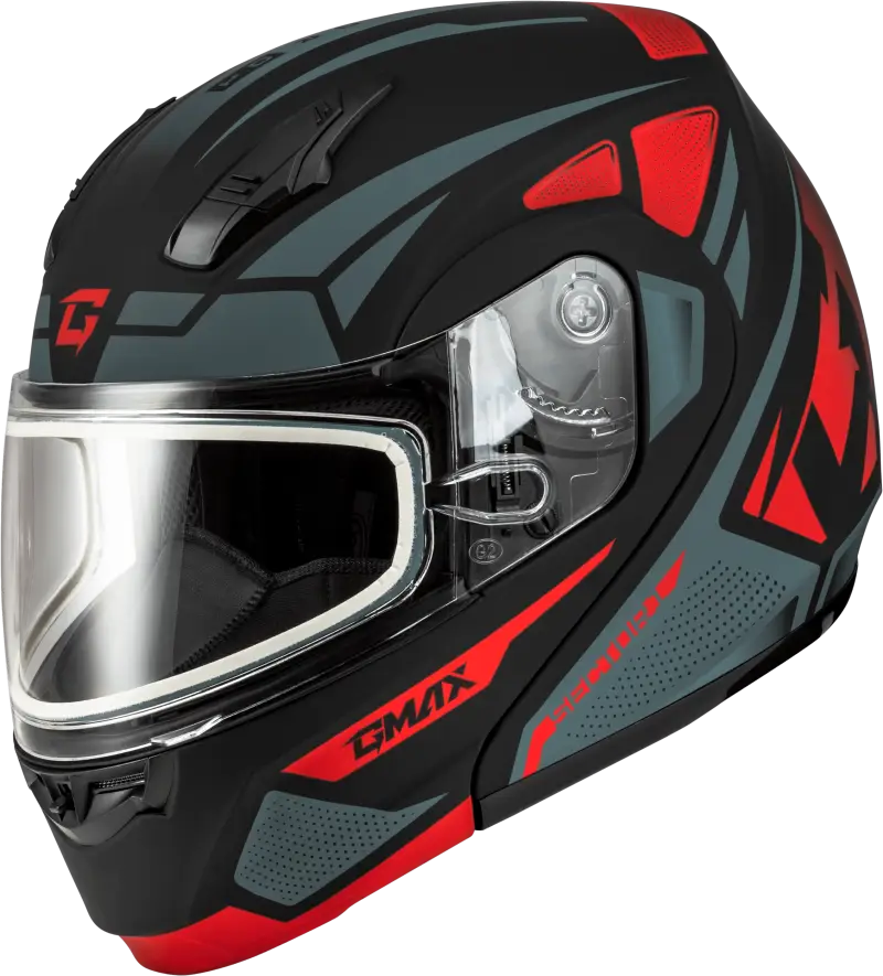 Md-04S Sector Snow Helmet Black/Red Xs