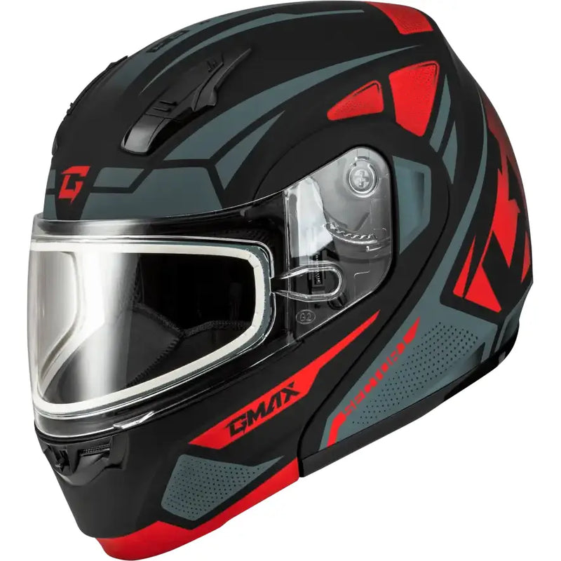 Md-04S Sector Snow Helmet Black/Red Md