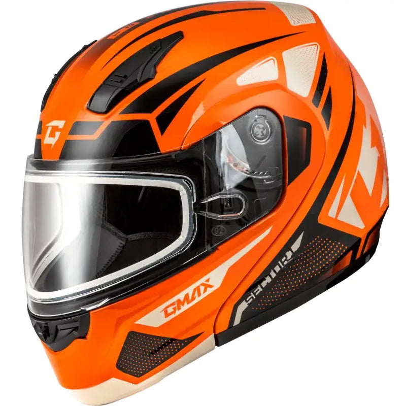 Md-04S Sector Snow Helmet Orange/Black Md