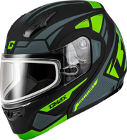Md-04S Sector Snow Helmet Blk/Green/Wht Xs