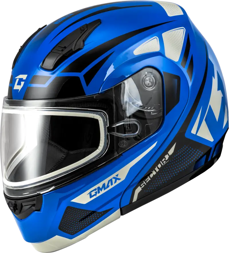 Md-04S Sector Snow Helmet Blue/Black Lg