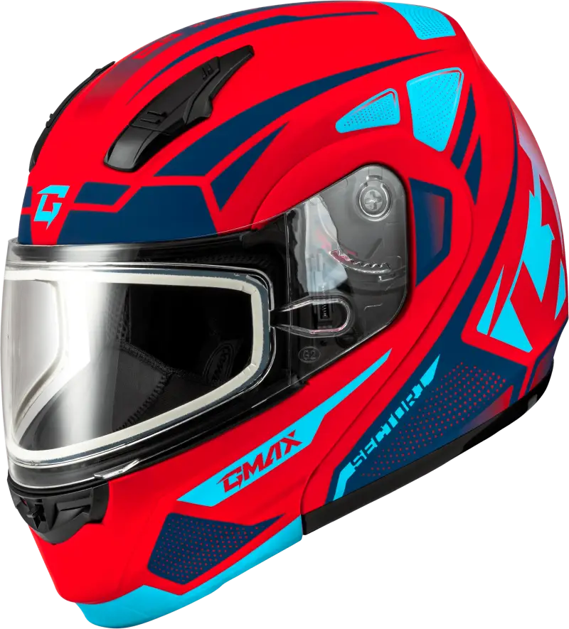 Md-04S Sector Snow Helmet Red/Blue Md