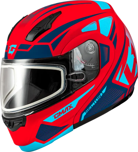 Md-04S Sector Snow Helmet Red/Blue Lg