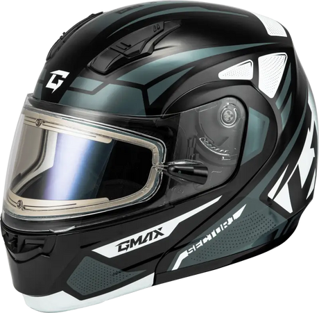 Md-04S Sector Snow Helmet W/ Electric Shield Blk/Silver Xs
