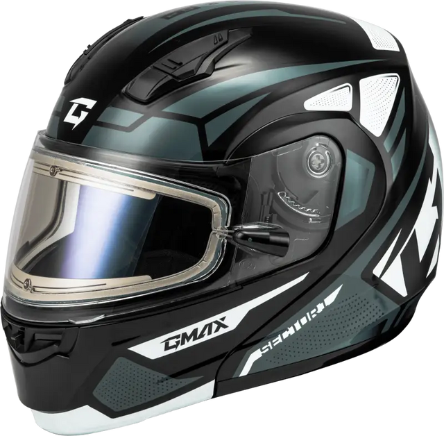 Md-04S Sector Snow Helmet W/ Electric Shield Blk/Silver Sm