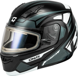 Md-04S Sector Snow Helmet W/ Electric Shield Blk/Silver Xl