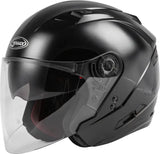 Of-77 Open-Face Helmet Black Lg