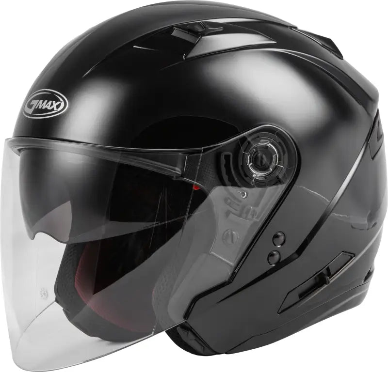 Of-77 Open-Face Helmet Black Lg