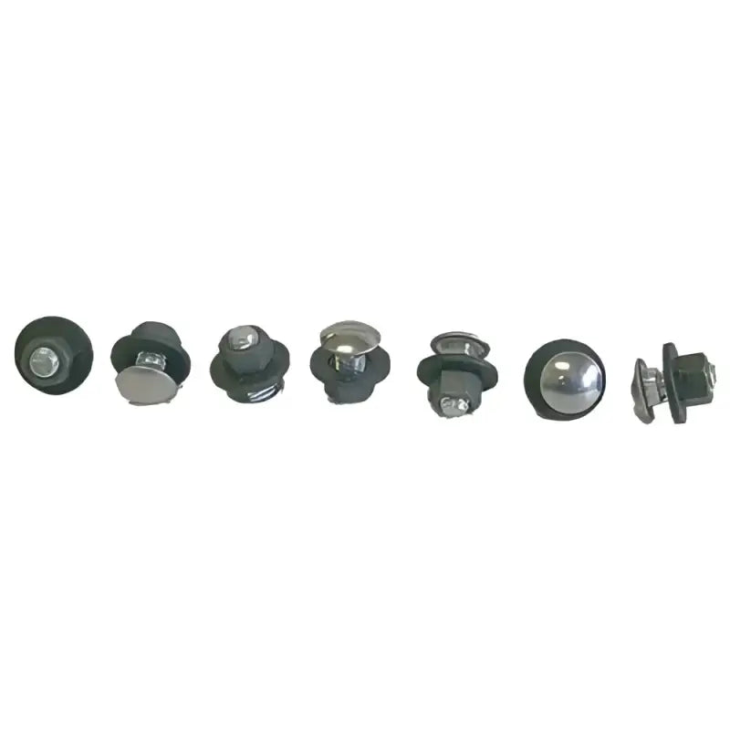Assorted metal fasteners with rubber washers for GMK402180170S Goodmark Bumper Bolt Set Rear