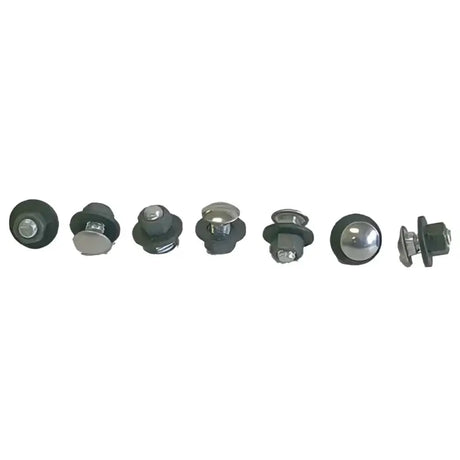 Assorted metal fasteners with rubber washers for GMK402180170S Goodmark Bumper Bolt Set Rear