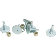 Silver-colored Snowmobile Track Studs GMP-1075-48 Grand Master with Nuts for Snowmobiles