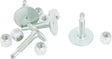 Galvanized metal snowmobile track studs and nuts for GMP-1325-500 Grand Master snowmobiles