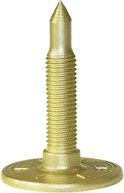 Gold-colored Grand Master Pro stud with pointed tip and flat base for heavy-duty use