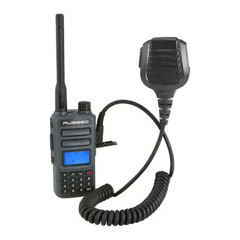Gray GMR2-G rugged radio with microphone for reliable two-way communication
