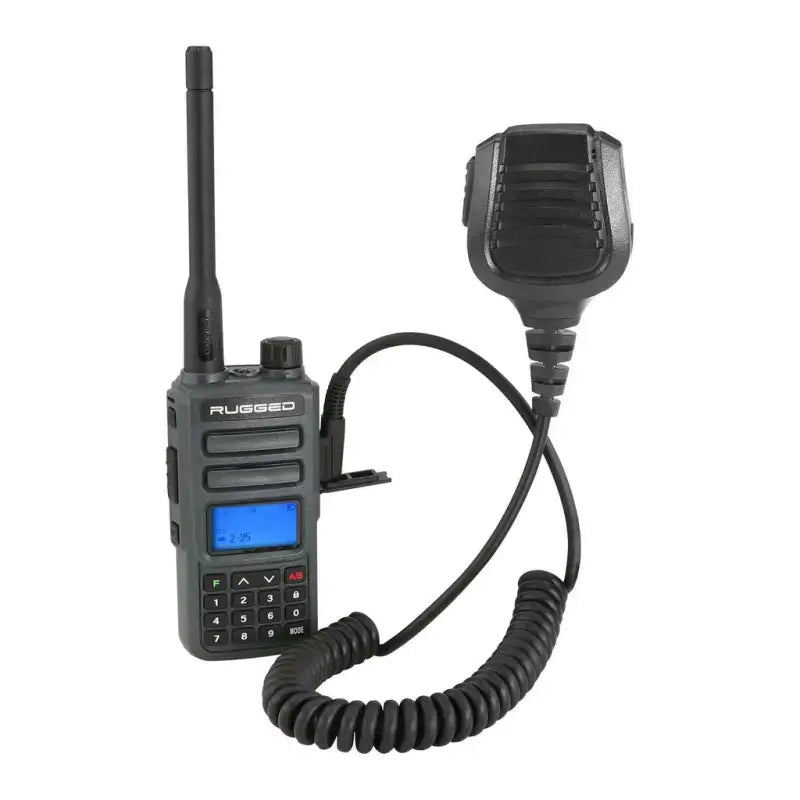 Gray GMR2-G rugged radio with microphone for reliable two-way communication