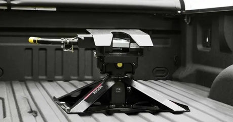 Black and silver Demco Slider Gooseneck head for GNH-SL Demco Slider gooseneck hitch