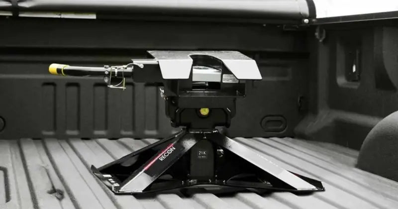 Black and silver Demco Slider Gooseneck head for Demco Slider gooseneck trailers