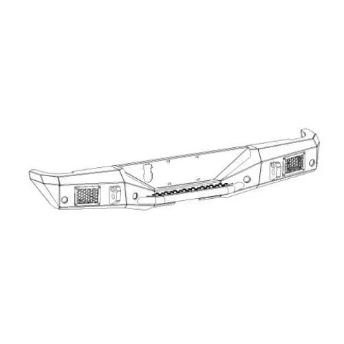 GO Rhino Lights Are Sold Separately Bumper 373120T - Gladiator JT