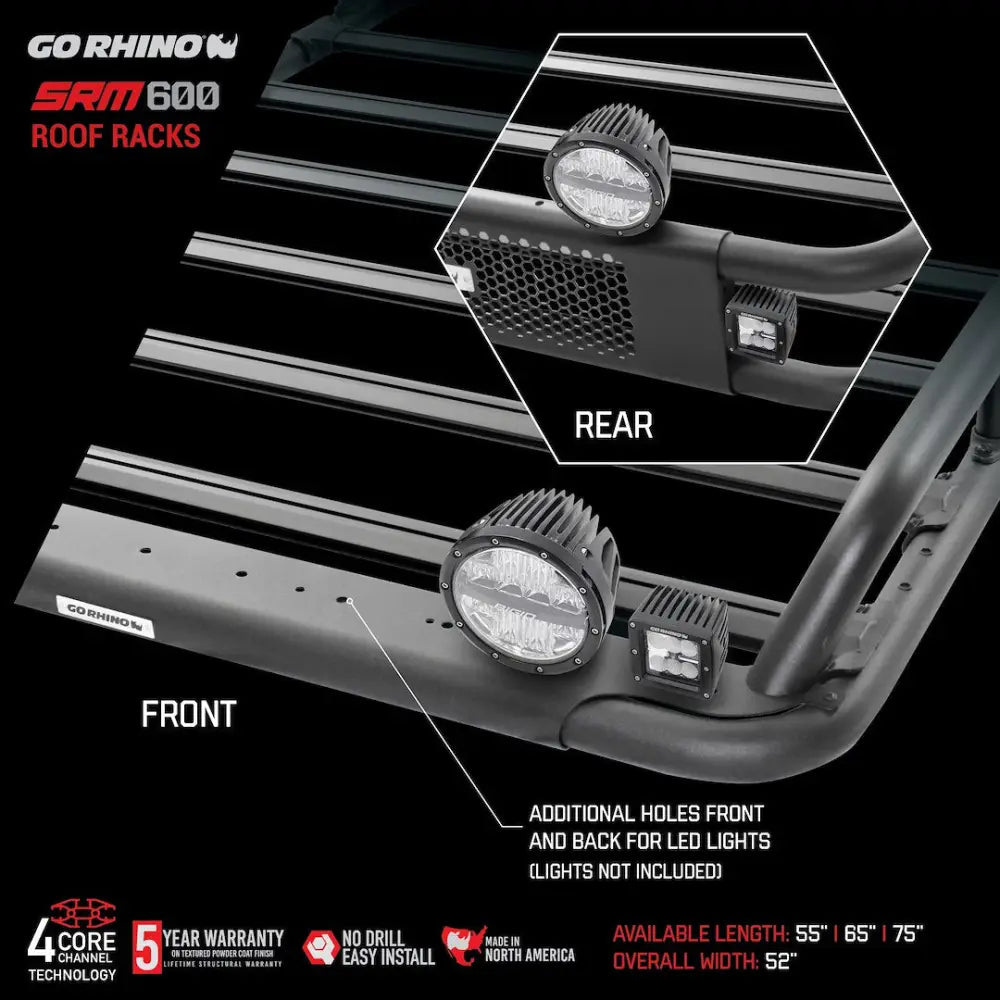 GO Rhino 5936055T Roof Basket