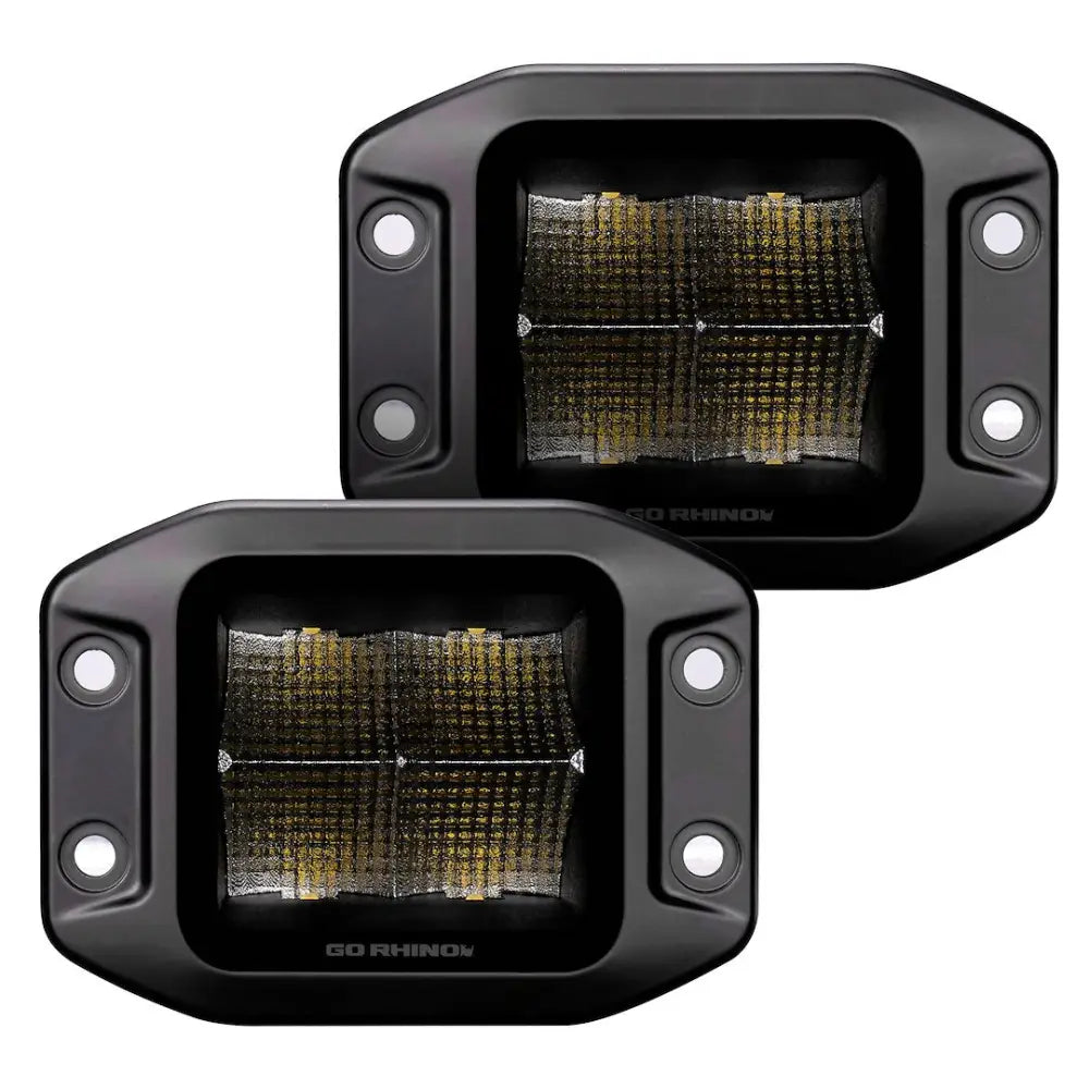 GO Rhino 750400321FCF Driving/ Fog Light - Black 3XL