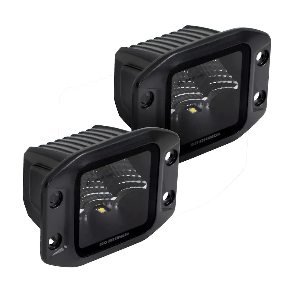 GO Rhino 750400321FCF Driving/ Fog Light - Black 3XL