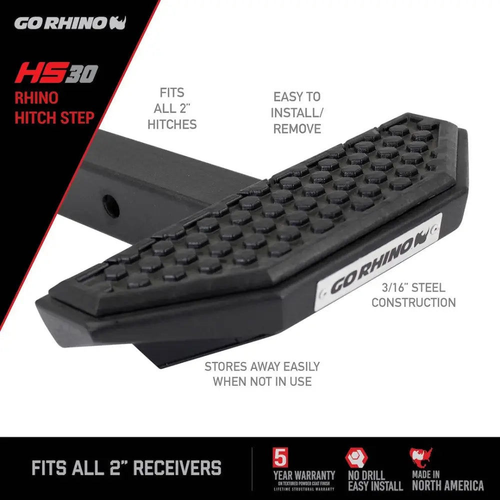 GO Rhino Integrated Handle Truck Step HS3012T - HS-30 Hitch