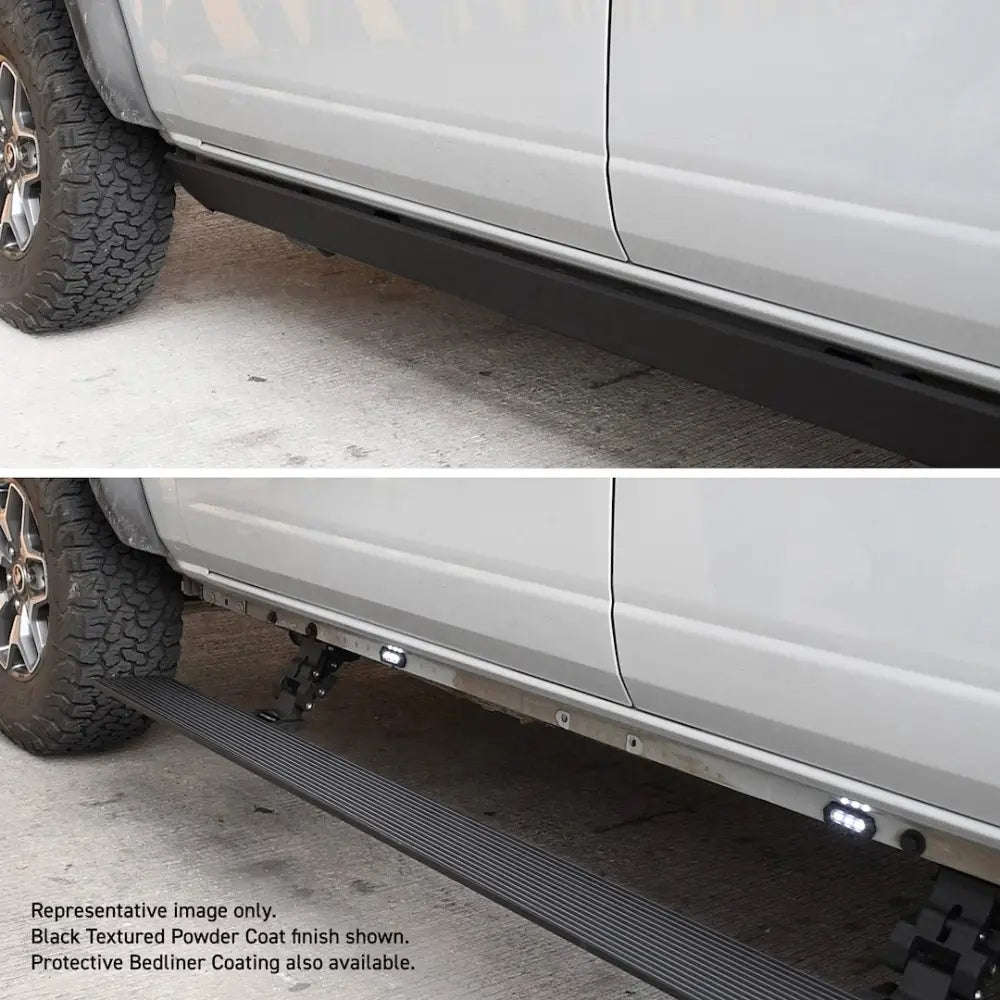 GO Rhino Limited Lifetime Warranty Running Board 20415587T - E-Board Series Steps Bedl