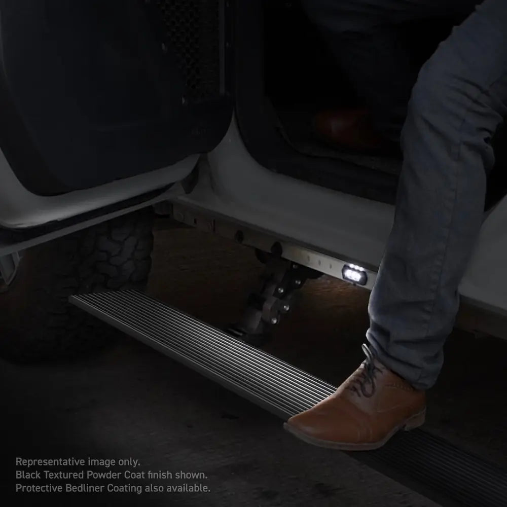 GO Rhino Limited Lifetime Warranty Running Board 20415587T - E-Board Series Steps Bedl
