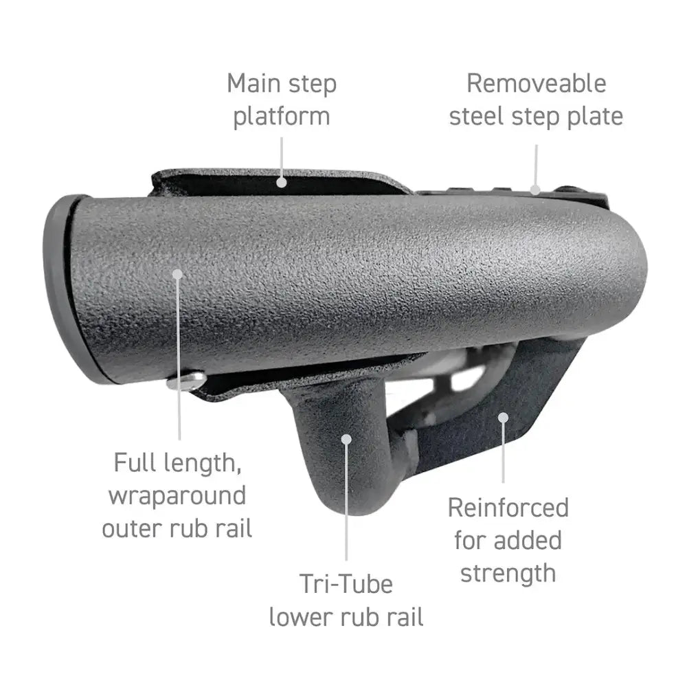 GO Rhino Limited Lifetime Warranty Running Board Component DT60087T - Dominator Xtreme DT Side Steps 87