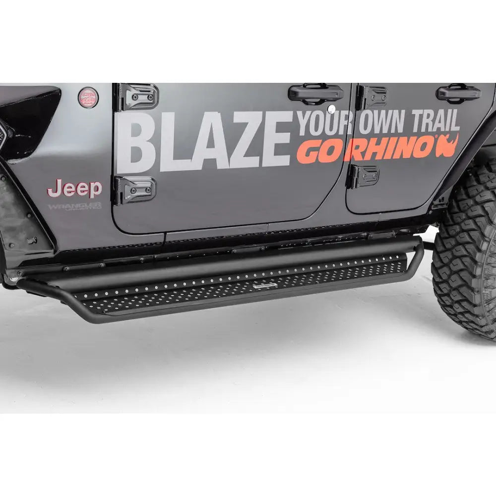 GO Rhino Made In USA Rugged Style Enhances Truck Appearance D10080T - Dominator D1 Side Steps