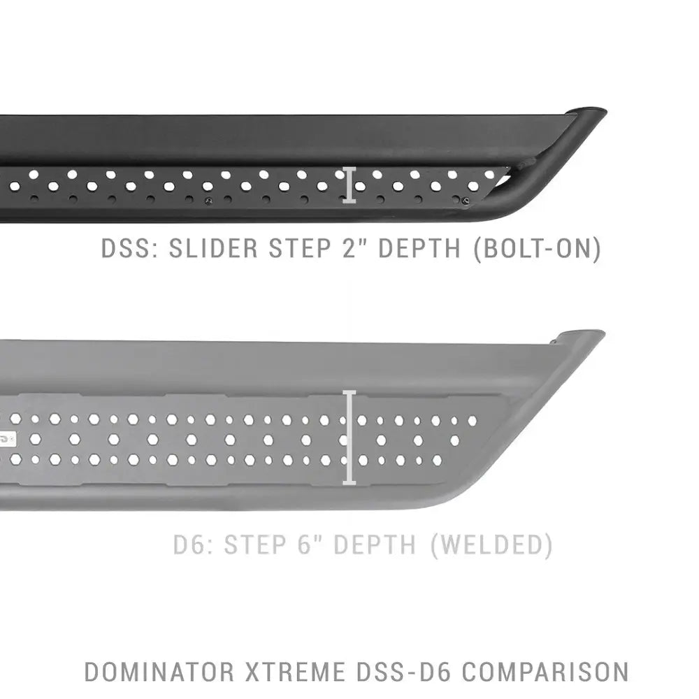 GO Rhino Made In USA Rugged Style Enhances Truck Appearance DSS60080T - Dominator Dss Sliders