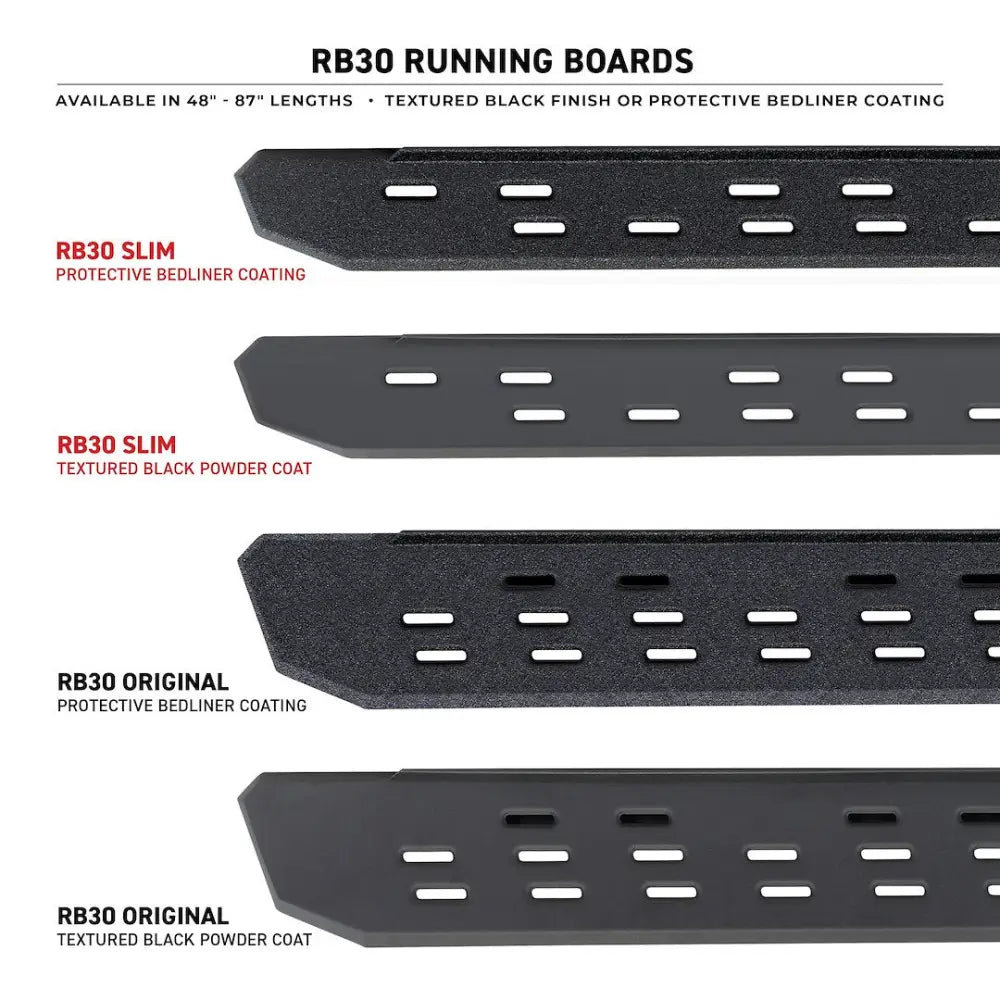 GO Rhino Protective Bedliner Coating Running Board Component 69600068ST - RB30 Slim Line Boards 68