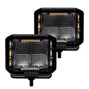 GO Rhino Stem Mount Installation Driving/ Fog Light 750700322FCS - Black Out Combo Series Lights Pai