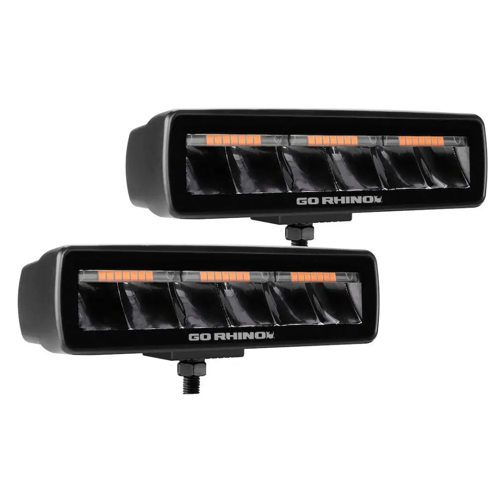 GO Rhino Stem Mount Installation Light Bar 750600622SBS - Black Out Combo Series Lights Pai
