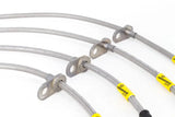 Braided stainless steel brake line kit with mounting brackets for Toyota Avalon 02/06-12