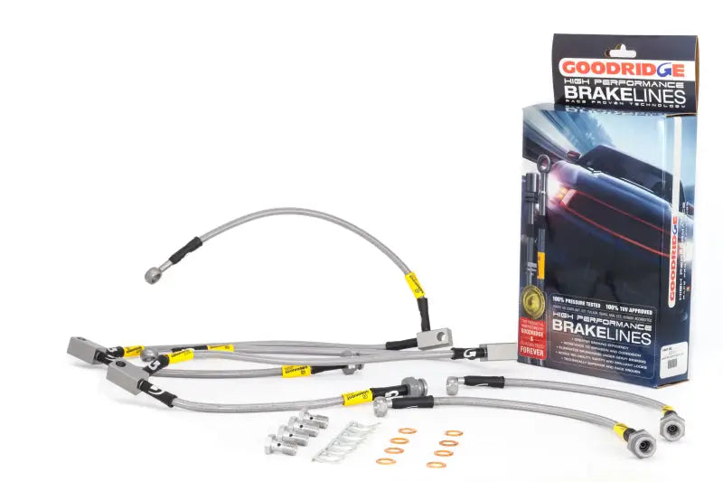 Image of Goodridge high-performance brake lines for 350z G35 brake upgrade