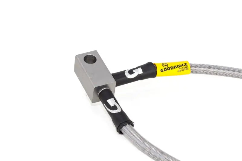Braided stainless steel G35 brake lines with metal block for 350z G35 brake upgrades