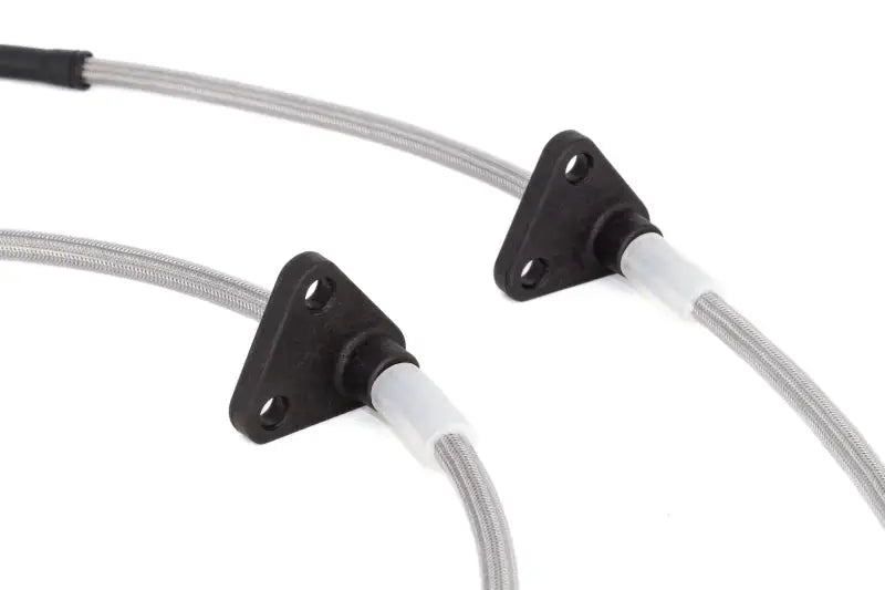 Braided stainless steel brake lines with mounting brackets for Honda S2000 brake upgrade