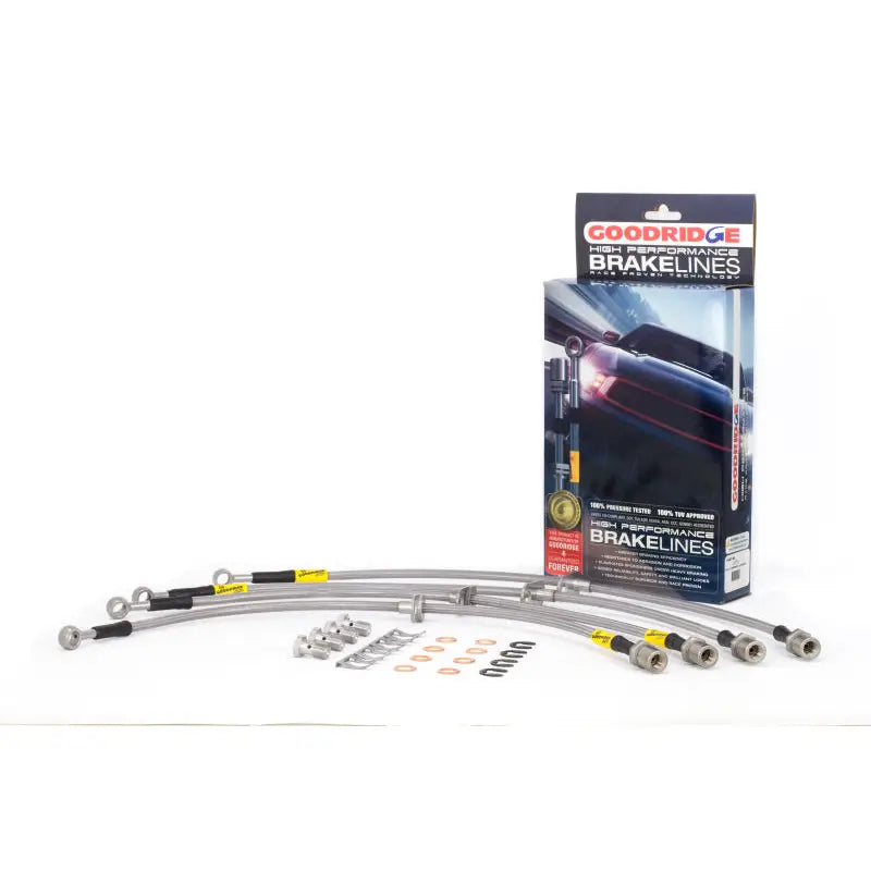 Goodridge 24219 Goodridge 08-14 Subaru Impreza STi w/ Brembo Calipers Stainless Steel Brake Lines Kit